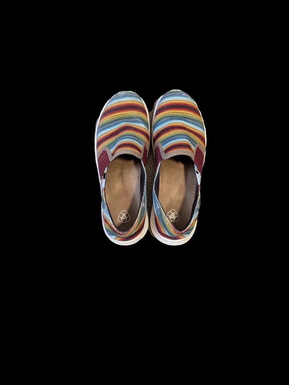 Ariat Women's Colorful Stripe Slip-On Shoes - Picture 4 of 8